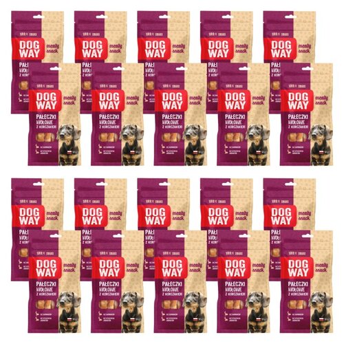 Przysmak dla psa DOGWAY Meaty Snack Wołowina z kurczakiem 20 x 50 g