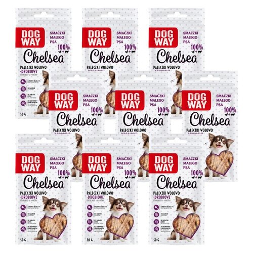 Przysmak dla psa DOGWAY Chelsea Wołowo-drobiowy 9 x 50 g