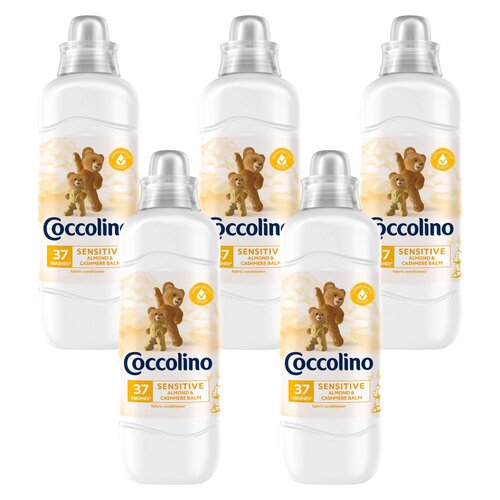 Płyn do płukania COCCOLINO Sensitive Almond & Cashmere Balm 5 x 925 ml