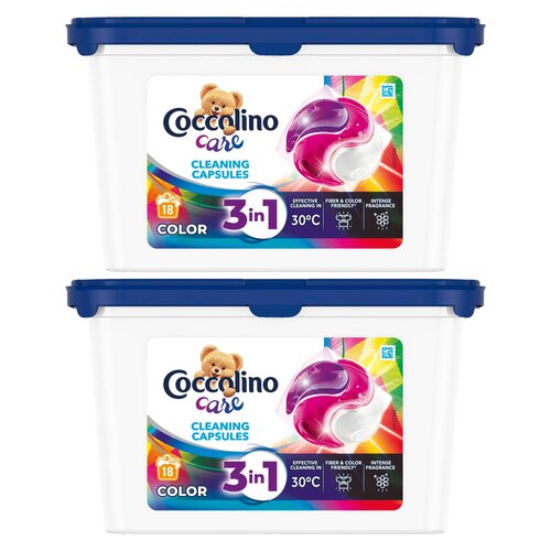 Kapsułki do prania COCCOLINO Care 3 in 1 Color - 36 szt.