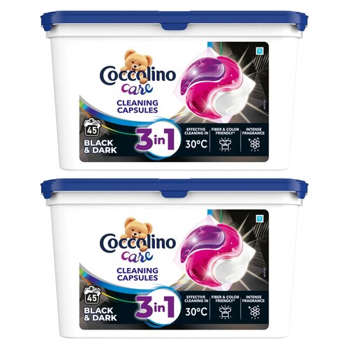 Kapsułki do prania COCCOLINO Care 3 in 1 Black & Dark - 90 szt.