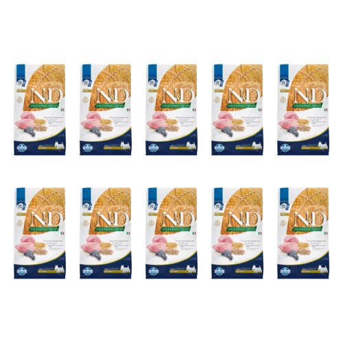 Karma dla psa FARMINA N&D Ancestral Grain Jagnięcina z orkiszem z owsem i borówką amerykańską Adult Mini 10 x 800 g