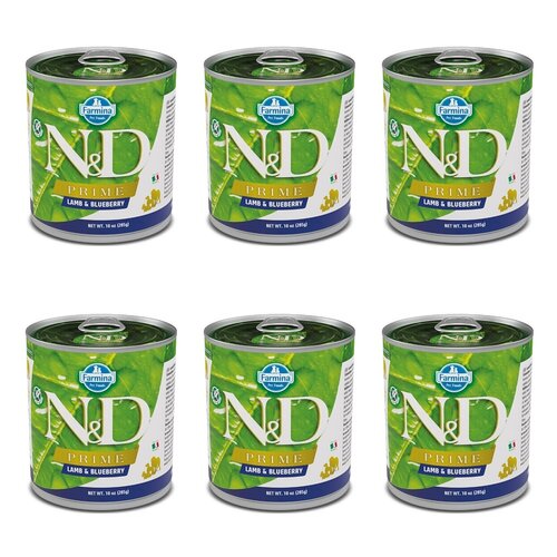 Karma dla psa FARMINA N&D Prime Jagnięcina z borówką 6 x 285 g
