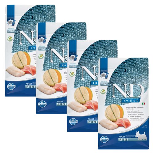Karma dla psa FARMINA N&D Ocean Adult Mini Łosoś z dorszem i melonem 4 x 2.5 kg