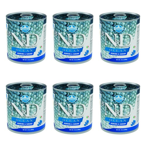 Karma dla psa FARMINA N&D Dog Śledź z krewetkami 6 x 285 g