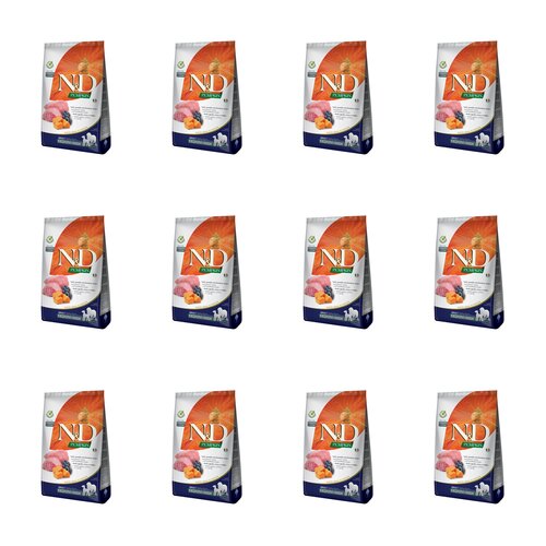 Karma dla psa FARMINA N&D Jagnięcina z dynią i borówką 12 x 2.5 kg