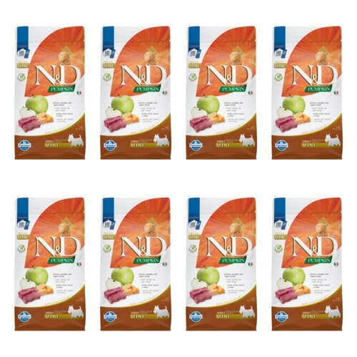 Karma dla psa FARMINA N&D Pumpkin Vension Jeleń z dynią i jabłkiem Adult Mini 8 x 2 kg