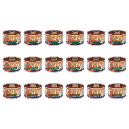 Karma dla psa FARMINA N&D Pumpkin Jagnięcina z dynią i borówką Starter 18 x 140 g