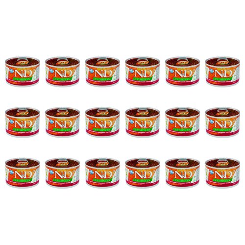 Karma dla psa FARMINA N&D Pumpkin Kurczak z dynią i owocem granatu Puppy Mini 18 x 140 g