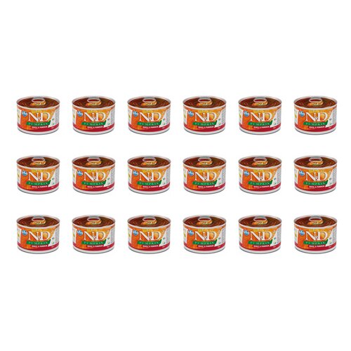 Karma dla psa FARMINA N&D Pumpkin Przepiórka z dynią 18 x 140 g