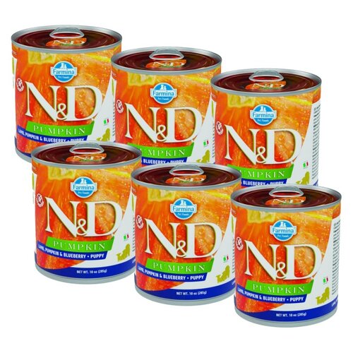 Karma dla psa FARMINA N&D Pumpkin Jagnięcina z dynią i borówką 6 x 285 g