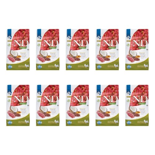 Karma dla psa FARMINA N&D Quinoa Kaczka z kokosem i kurkumą Adult Mini 10 x 800 g