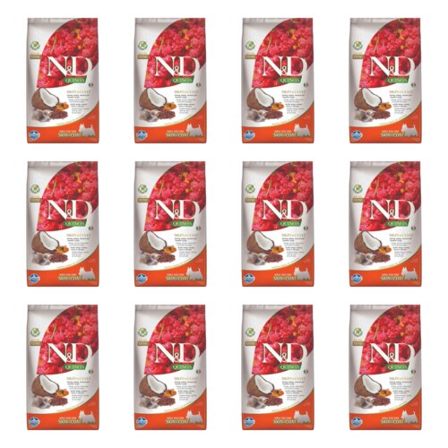Karma dla psa FARMINA N&D Quinoa Skin & Coat Śledź z kokosem 12 x 2.5 kg
