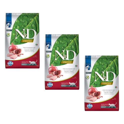 Karma dla kota FARMINA N&D Prime Cat Chicken & Pomegranate Adult 3 x 5 kg