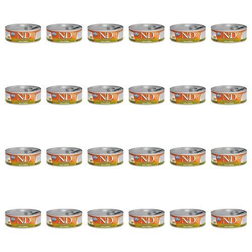Karma dla kota FARMINA N&D Kaczka z dynią  24 x 70 g
