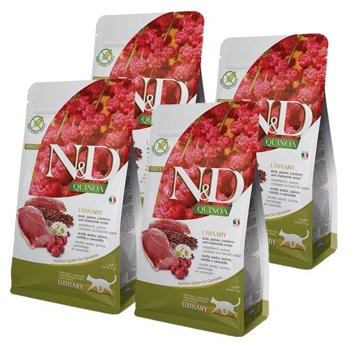 Karma dla kota FARMINA N&D Quinoa Urinary Kaczka żurawina i rumianek 4 x 1.5 kg