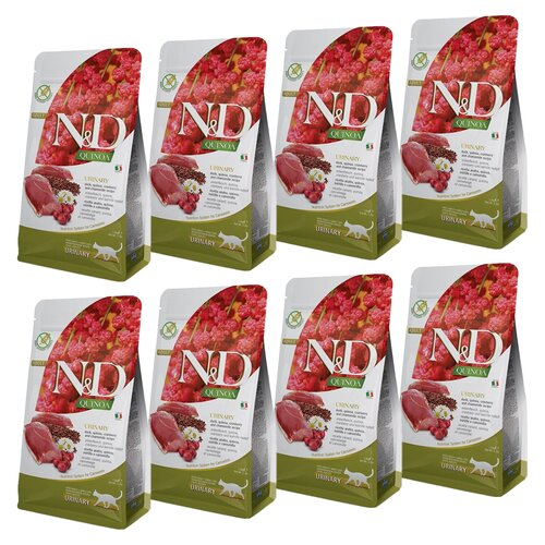 Karma dla kota FARMINA N&D Quinoa Urinary Kaczka żurawina i rumianek 8 x 1.5 kg