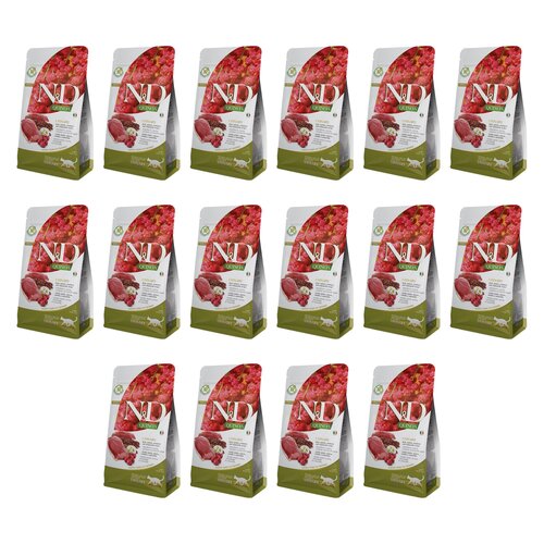 Karma dla kota FARMINA  N&D Quinoa Urinary Kaczka żurawina i rumianek 16 x 1.5 kg