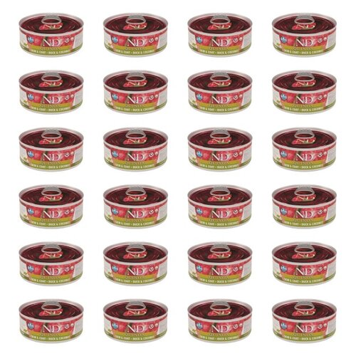 Karma dla kota FARMINA N&D Quinoa Kaczka z kokosem 24 x 80 g