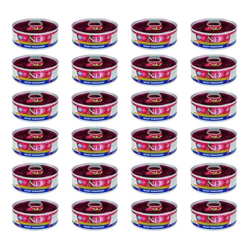 Karma dla kota FARMINA N&D Quinoa Weight Management z jagnięciną 24 x 80 g