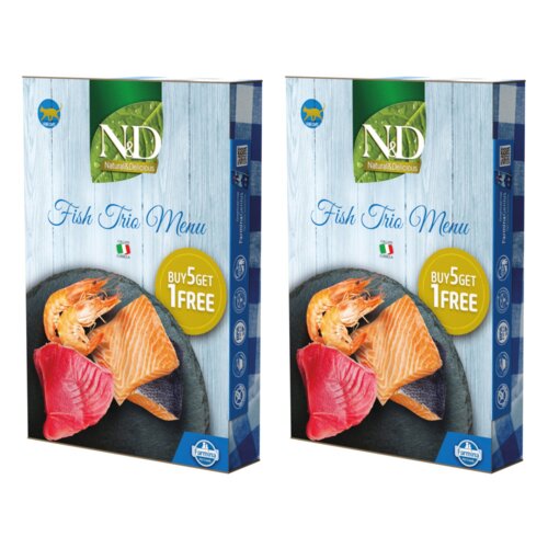 Karma dla kota FARMINA N&D Natural Fish Trio Menu (12 x 70 g)