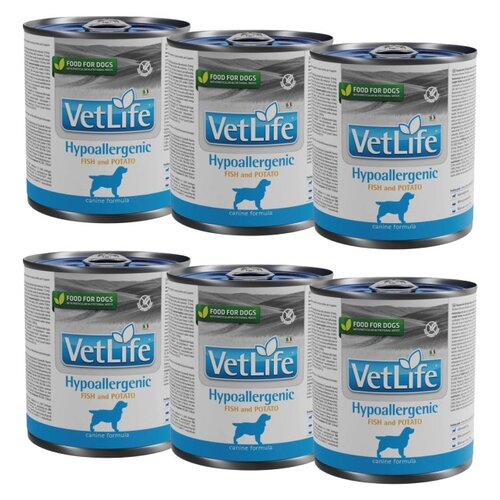 Karma dla psa FARMINA Vet Life Hypoallergenic Ryba z ziemniakami 6 x 300 g