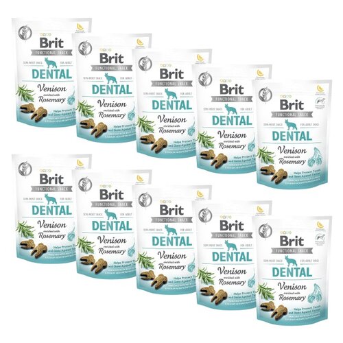 Przysmak dla psa BRIT CARE Functional Snack Dental Venison 10 x 150 g