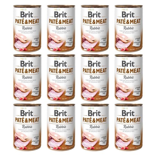 Karma dla psa BRIT Paté & Meat Królik 12 x 800 g