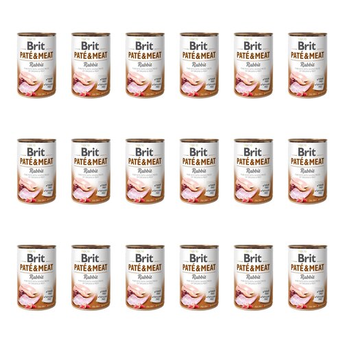 Karma dla psa BRIT Pate & Meat Królik 18 x 800 g