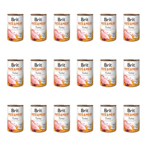 Karma dla psa BRIT Paté & Meat Indyk 18 x 800 g
