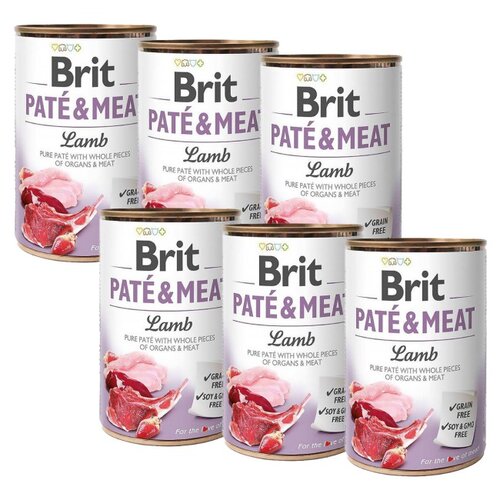 Karma dla psa BRIT Pate & Meat Jagnięcina 6 x 800 g