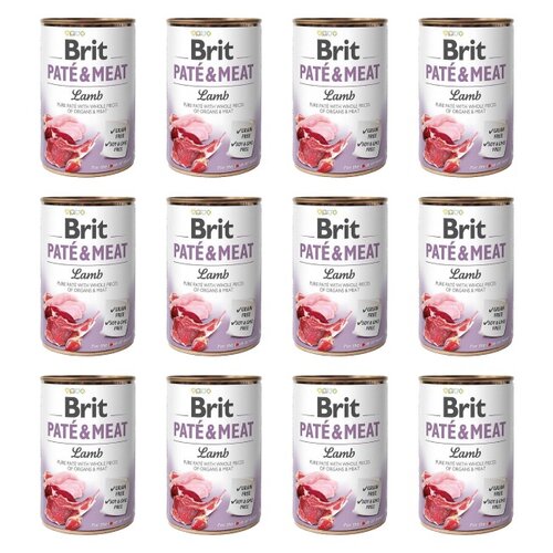 Karma dla psa BRIT Pate & Meat Jagnięcina 12 x 800 g