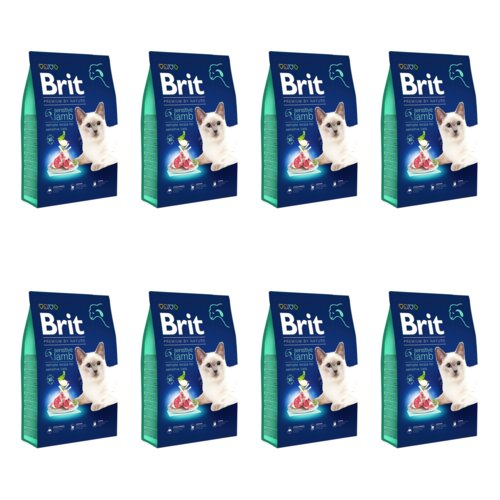 Karma dla kota BRIT Premium By Nature Sensitive Jagnięcina 8 x 1.5 kg