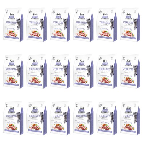Karma dla kota BRIT Care Cat Sterilized Weight Control Indyk z kaczką 18 x 2 kg