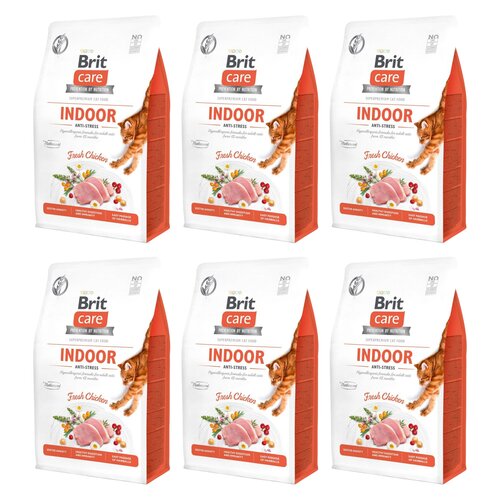 Karma dla kota BRIT CARE Indoor Anti Stress Świeży Kurczak 6 x 2 kg