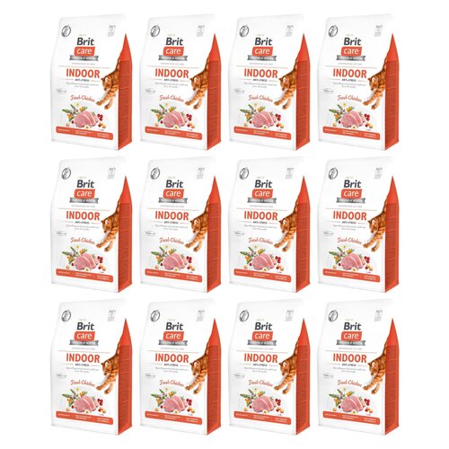 Karma dla kota BRIT CARE Indoor Anti Stress Świeży Kurczak 12 x 2 kg