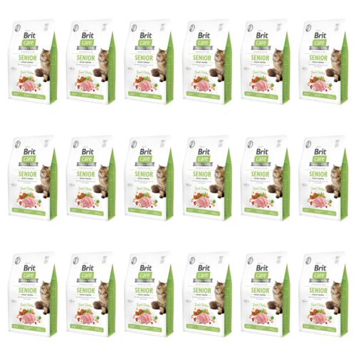 Karma dla kota BRIT CARE Senior Weight Control Świeży Kurczak 18 x 2 kg