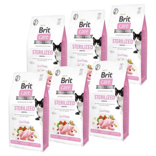 Karma dla kota BRIT Care Sterilized Sensitive Królik 6 x 2 kg