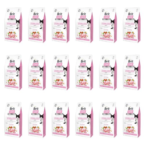 Karma dla kota BRIT CARE Grain Free Sterilized Sensitive Królik 18 x 2 kg