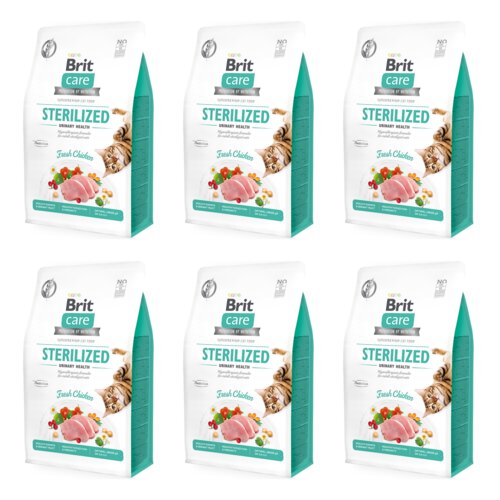 Karma dla kota BRIT CARE Grain Free Sterilized Urinary Kurczak 6 x 2 kg