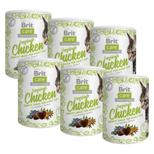 Przysmak dla kota BRIT CARE Cat Snack Superfruits Chicken 6 x 100 g