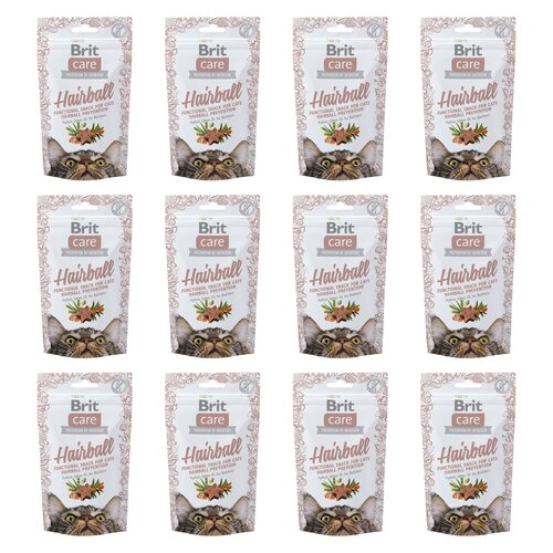 Przysmak dla kota BRIT CARE Snack Hairball 12 x 50 g