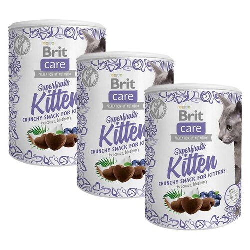Przysmak dla kota BRIT CARE Cat Snack Superfruits Kitten 3 x 100 g
