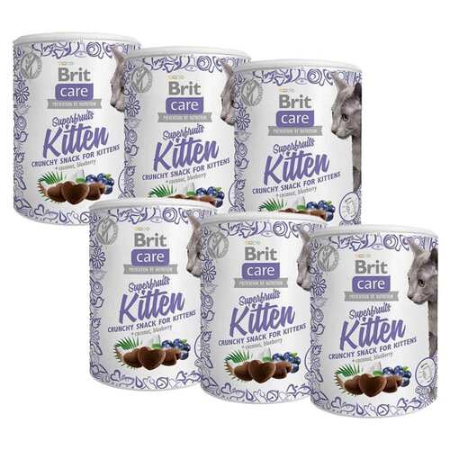 Przysmak dla kota BRIT CARE Cat Snack Superfruits Kitten 6 x 100 g