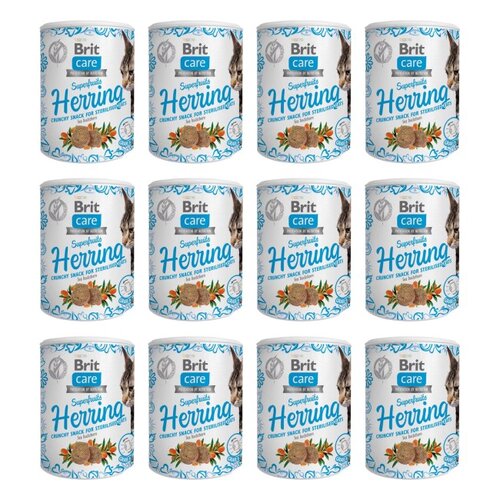 Karma dla kota BRIT CARE Snack Superfruits Herring 12 x 100 g