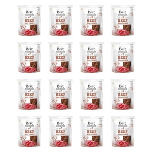 Przysmak dla psa BRIT Beef Real Fillets Wołowina z kurczakiem 16 x 200 g