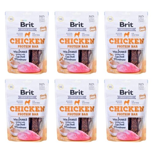 Przysmak dla psa BRIT Jerky Chicken with Insect Protein Bar 6 x 80 g