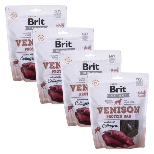 Przysmak dla psa BRIT Jerky Venison Protein Bar 4 x 200 g