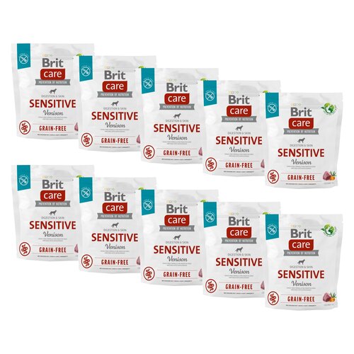 Karma dla psa BRIT Care Dog Grain Free Sensitive Venison Dziczyzna z ziemniakami 10 x 1 kg