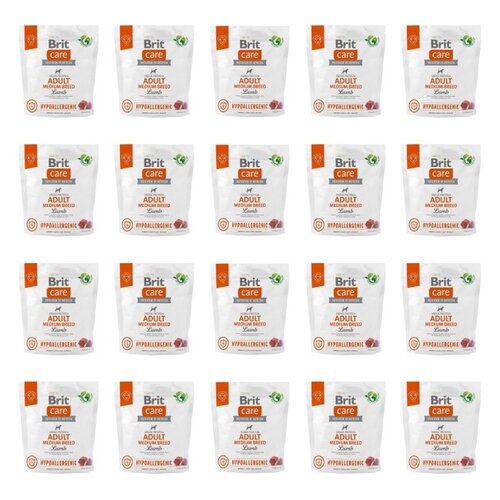 Karma dla psa BRIT Care Hypoallergenic Medium Jagnięcina z ryżem 20 x 1 kg